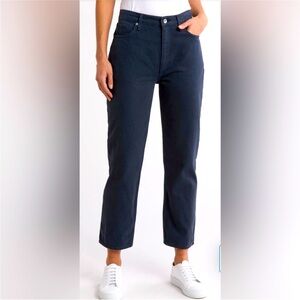 Rag & Bone The Wren High Rise Straight in Deep Sea
